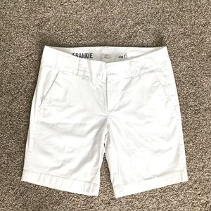 J Crew Frankie white walking shorts Size 6
